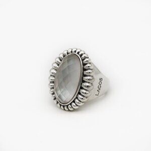 LAGOS Silver 925 Caviar Venus Doublet Ring